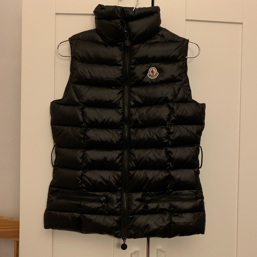 Fake Moncler Black Vest Jacket